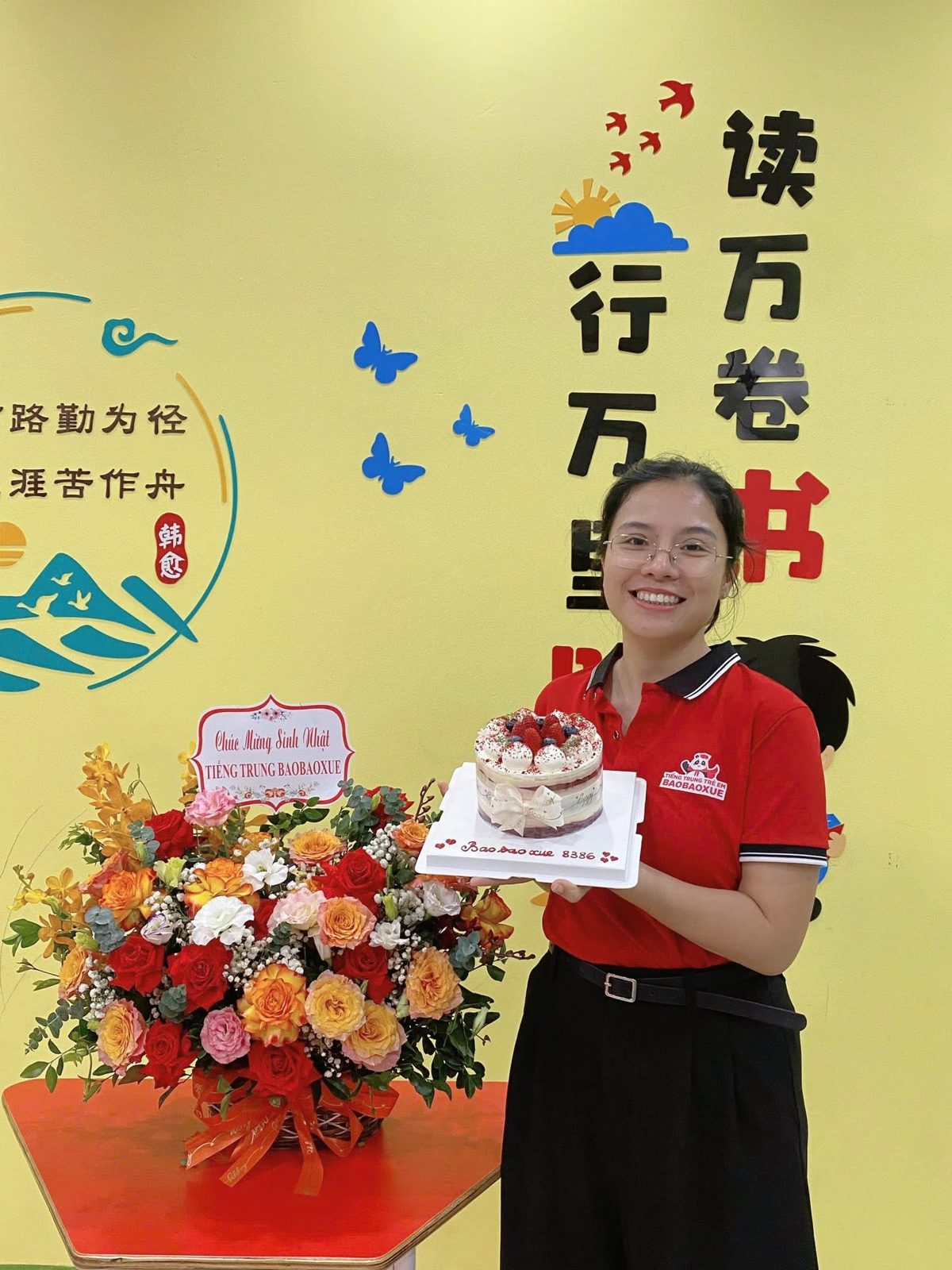 Sinh nhật trung tâm tiếng Trung BAOBAOXUE